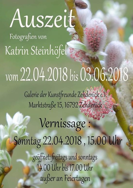 Plakat zur Ausstellung: Auszeit