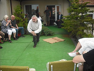 Fritz Heise mit vollem Einsatz