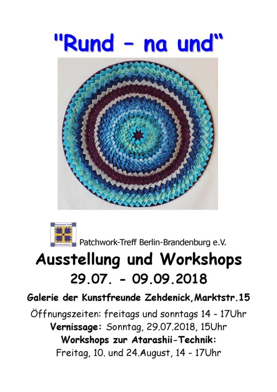 Plakat zur Ausstellung: Rund - na und