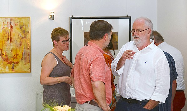 Besucher der Vernissage
